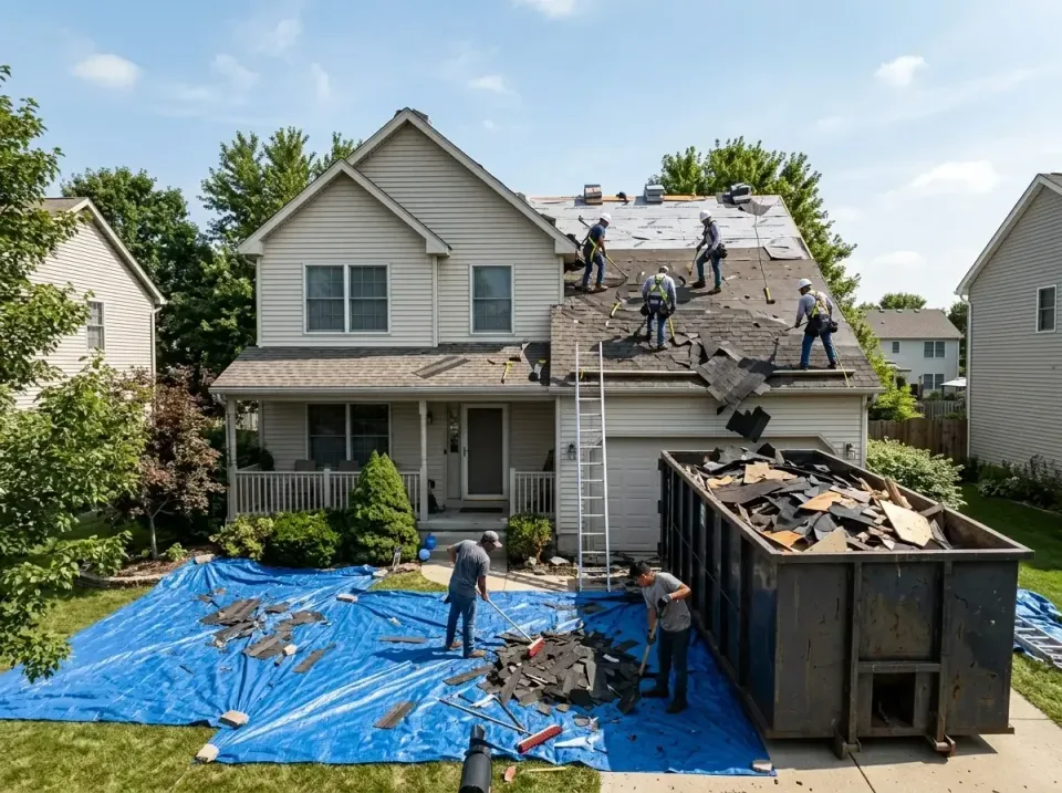 roof-replacement-debris-remova-004 — frequently asked questions, Cheapest Dumpster Rentals in Oak Park, IL